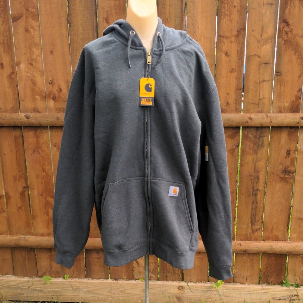 Carhartt Charcoal Full-Zip Hoodie